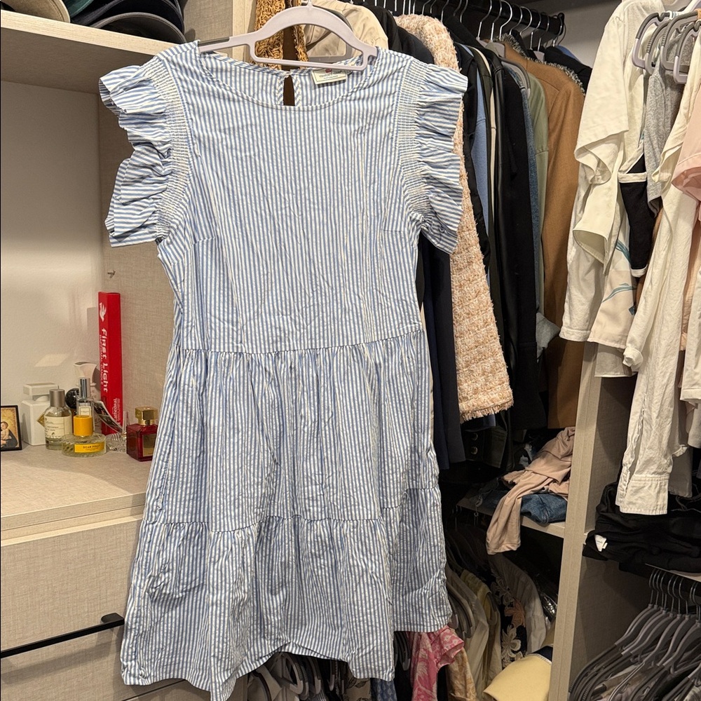 Blue Striped Dress